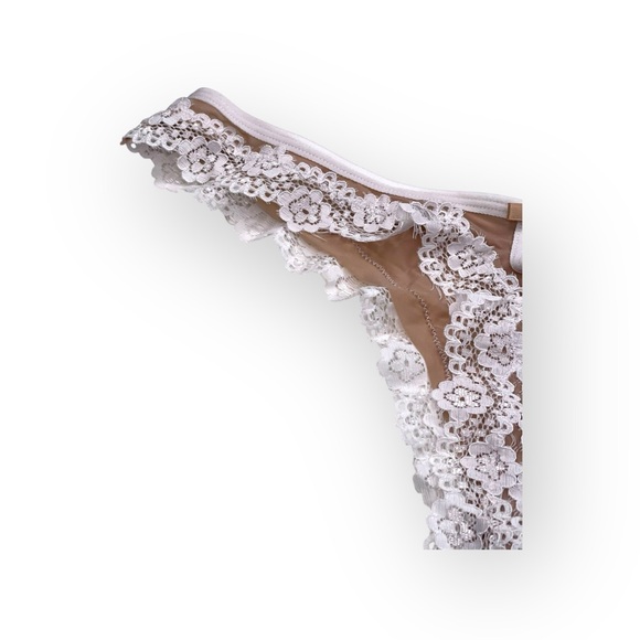 new Honeydew Intimates ❤︎︎ Emily Sheer Micro Lace Trim Thong Panty ❤︎︎ Suntan M - Picture 13 of 16